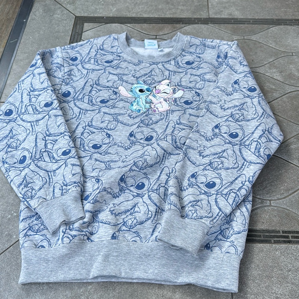 Disney Blue Sweatshirt Stitch from Lilo and Stitch Juniors Size